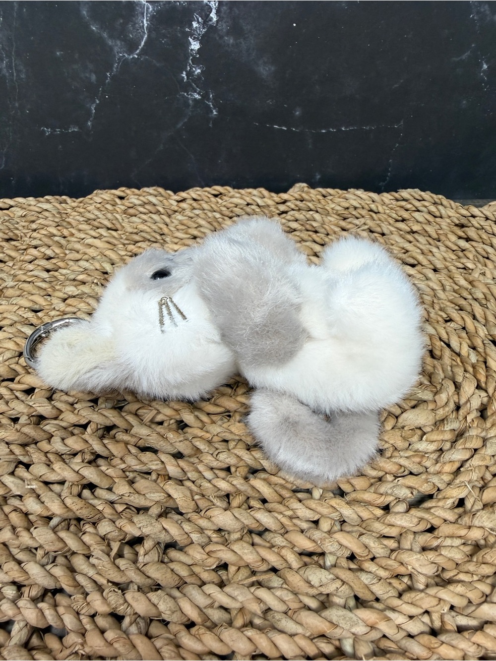 Chagee Opened Blind box. Plush Siamese Cat-in-Cup Keychain - Cream & Light Gray - Picture 8 of 9